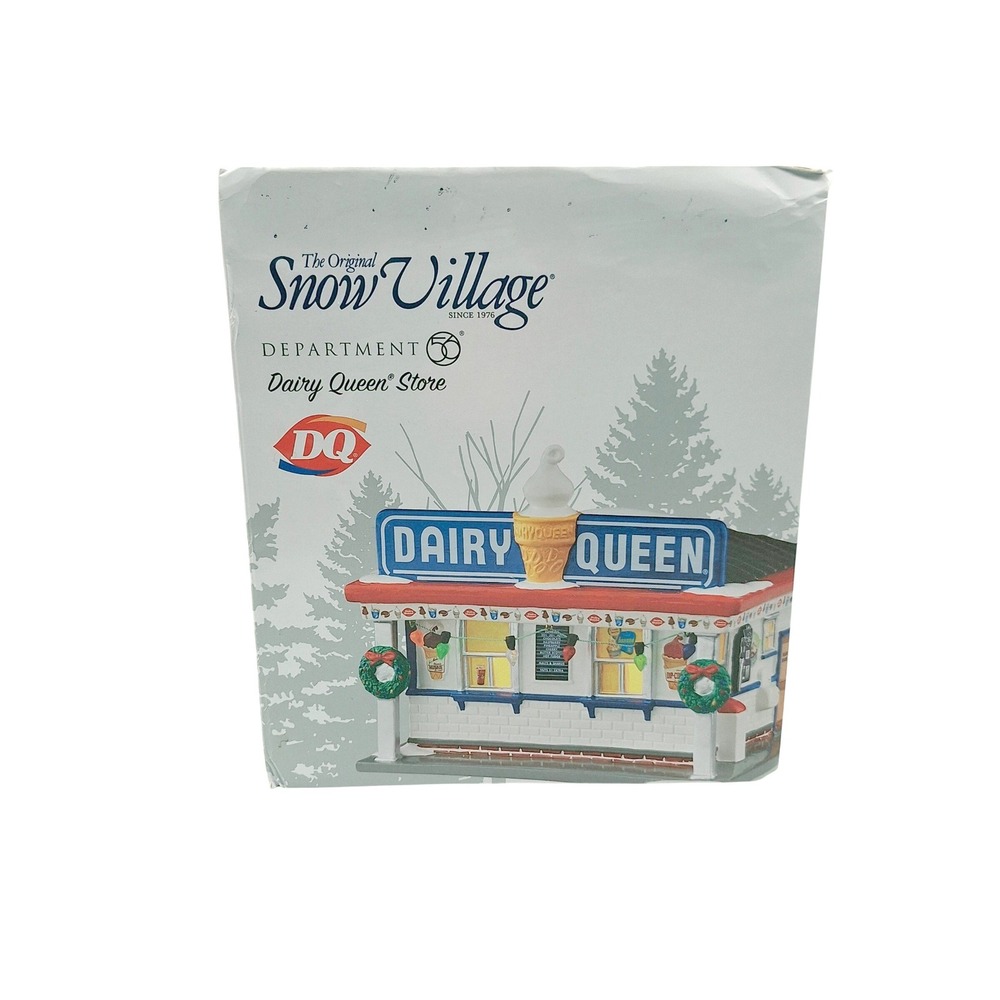 Department 56 Snow Village Dairy Queen Store Ceramic Christmas Village 4044855